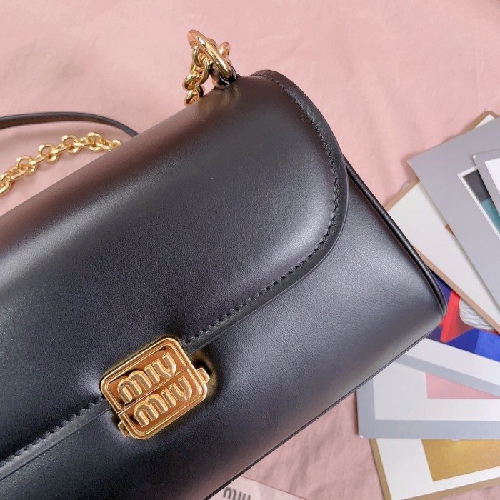 Nappa Leather Shoulder Bag“24*13.5*9CM”-0501=