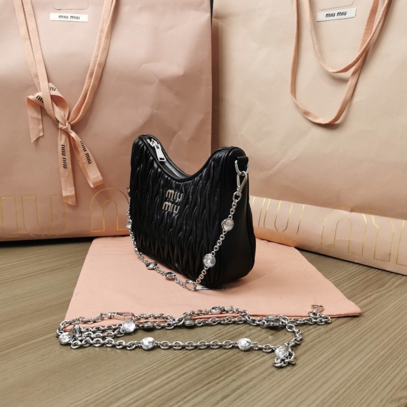 Matelassé Nappa Leather Shoulder Bag“21*16.5*5.5CM”-089=