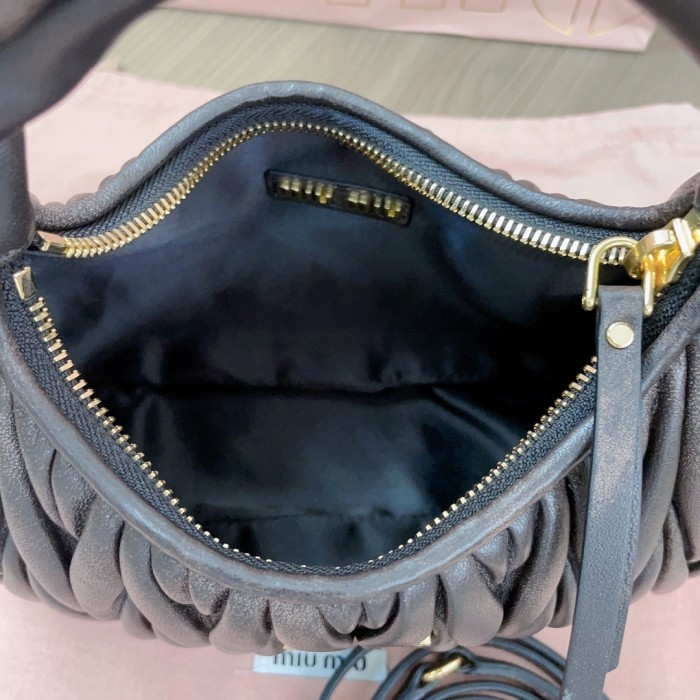 Wander Matelassé Nappa Lleather Hobo Bag“23*13*7CM”-059=