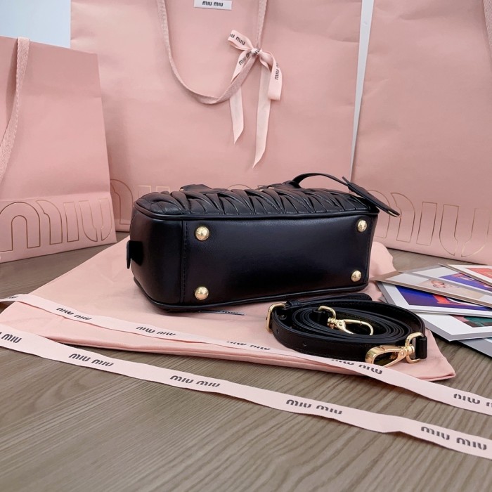 Arcadie Matelassé Nappa Leather Bag“22*10.5*7.5CM”-0301=