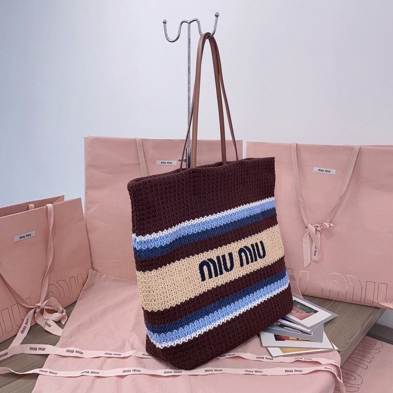 Raffia-Effect Woven Tote Bag“21*14*12CM”-088=