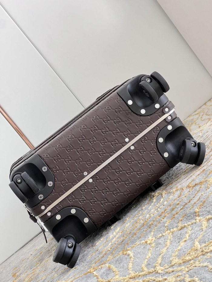 Embossed Leather Trolley 20 inch  -0051=