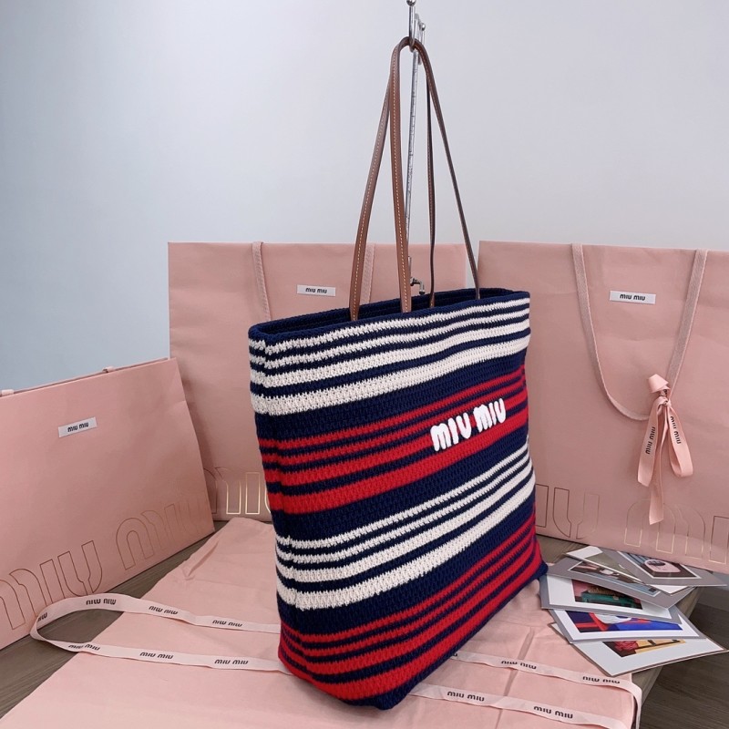 Raffia-Effect Woven Tote Bag“21*14*12CM”-088=
