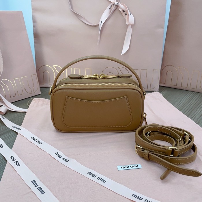 Leather Shoulder Bag“18*9.5*6.5CM”-068=