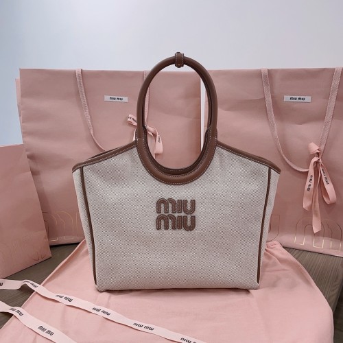 IVY Canvas And Leather Bag“28*26*12.5CM”-077=