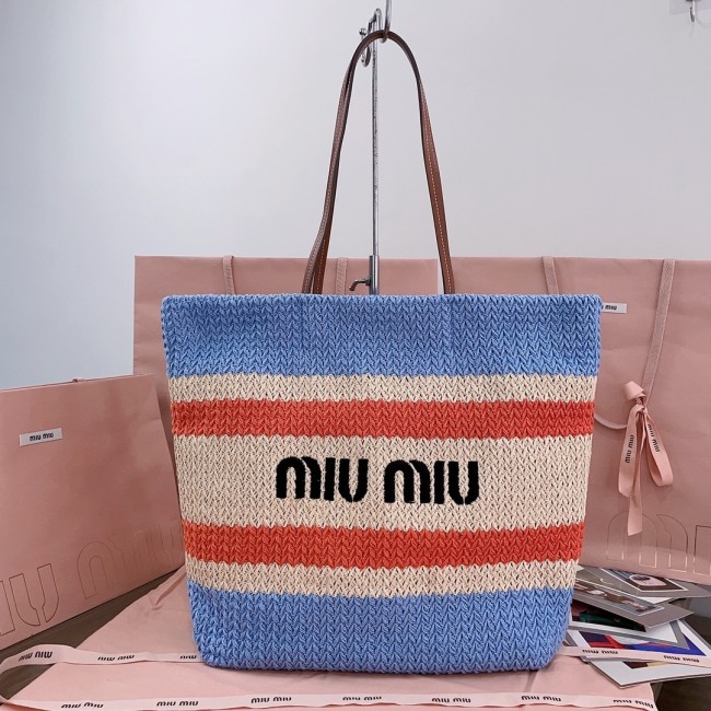 Raffia-Effect Woven Tote Bag“21*14*12CM”-088=