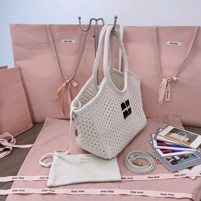 IVY Cotton Mesh Bag“28*26*12.5CM”-098=