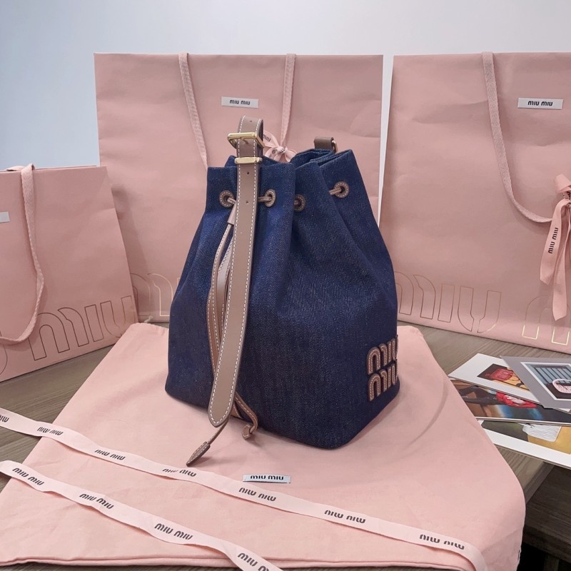 Canvas And Leather Bucket Bag“29*23*17CM”-067=