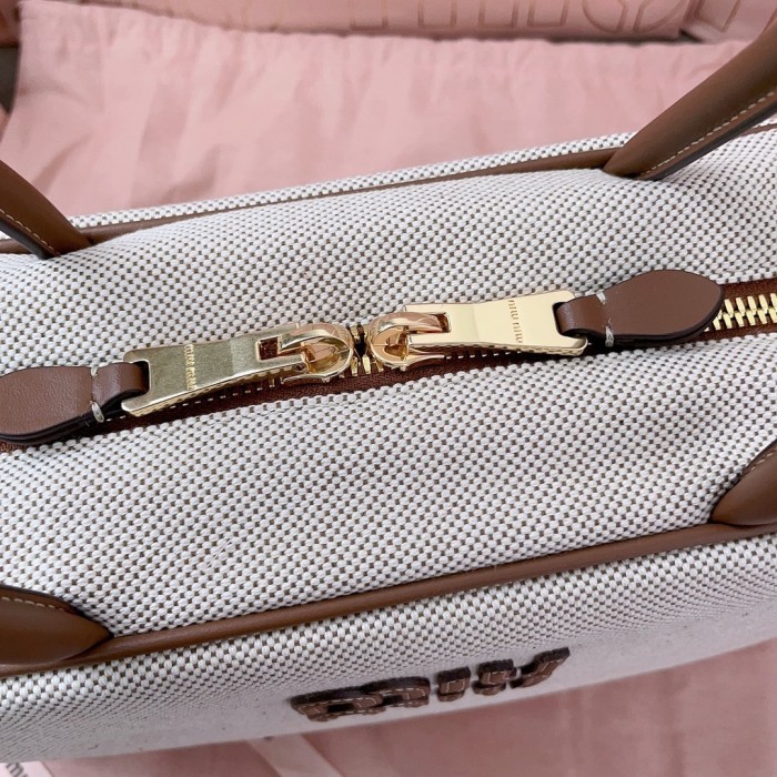 Beau Canvas And Leather Bag“34*23*12CM”-0301=
