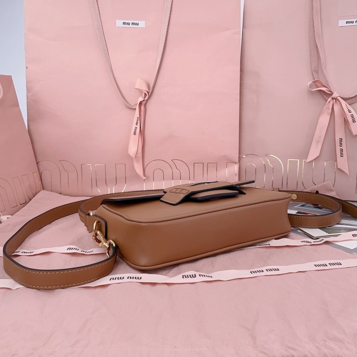 Nappa Leather Shoulder Bag“23*13.5*5CM”-039=