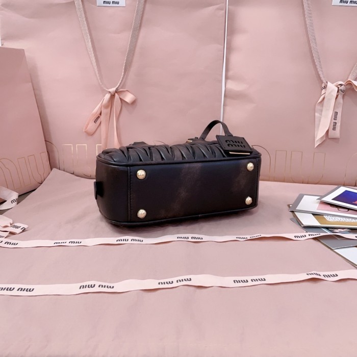 Arcadie Matelassé Nappa Leather Bag“22*10.5*7.5CM”-0301=