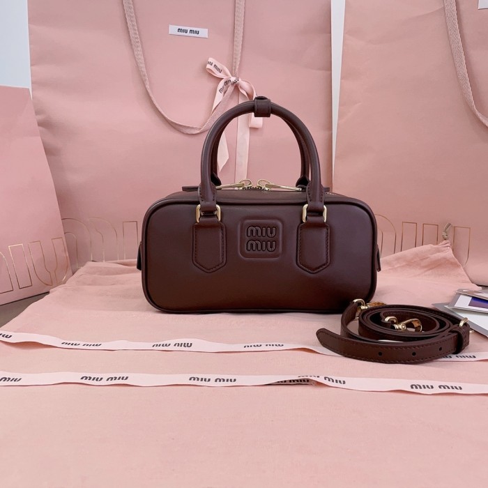 Arcadie Leather Bag“22*10.5*7.5CM”-039
