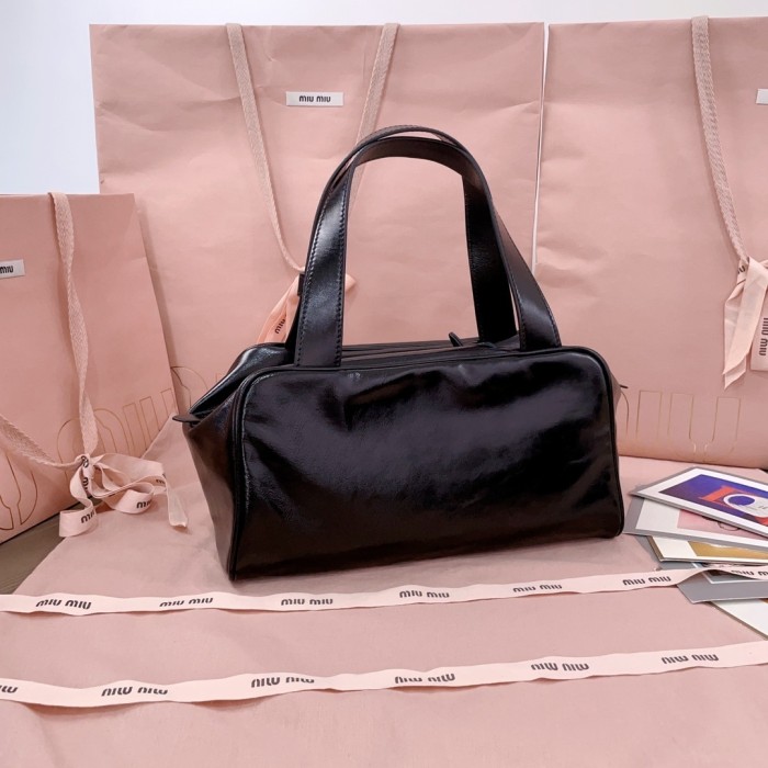 Leather Top-Handle Bag“28*15*13CM”-068=