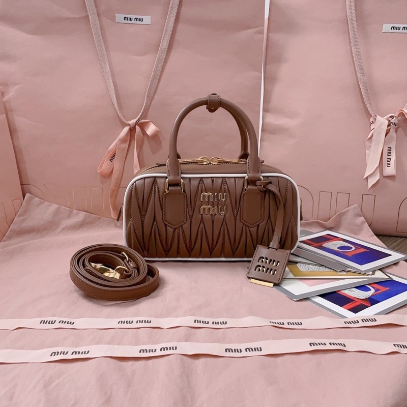 Arcadie Matelassé Nappa Leather Bag“22*10.5*7.5CM”-0301=