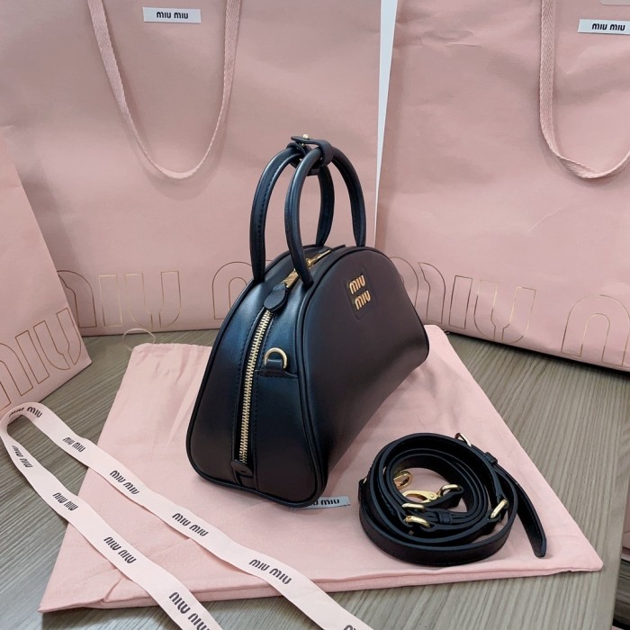 Leather Top-Handle Bag“23*15*11CM”-098=