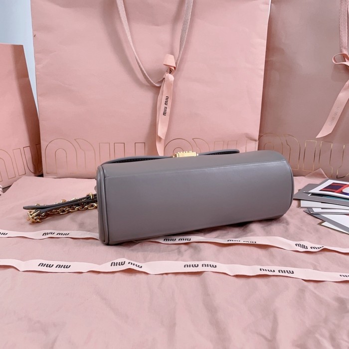Nappa Leather Shoulder Bag“24*13.5*9CM”-0501=