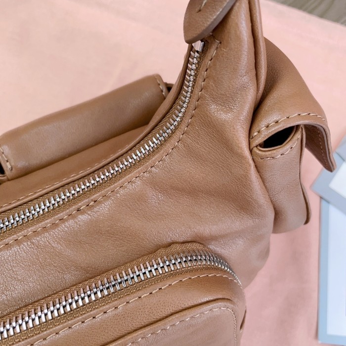 Nappa Leather Pocket Bag“21*12*6CM”-0301=