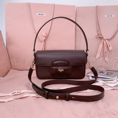 Nappa Leather Shoulder Bag“23*13.5*5CM”-039=