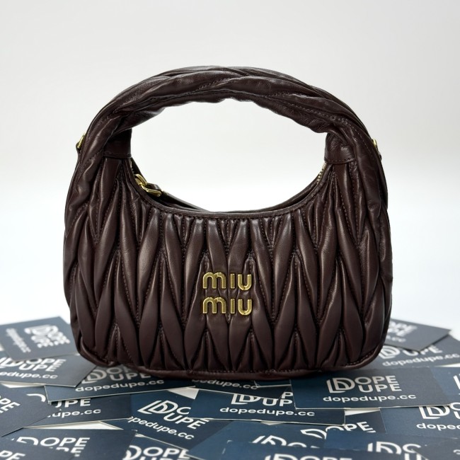 Wander Matelassé Nappa Leather Hobo Mini-Bag“23*13*7CM”-059