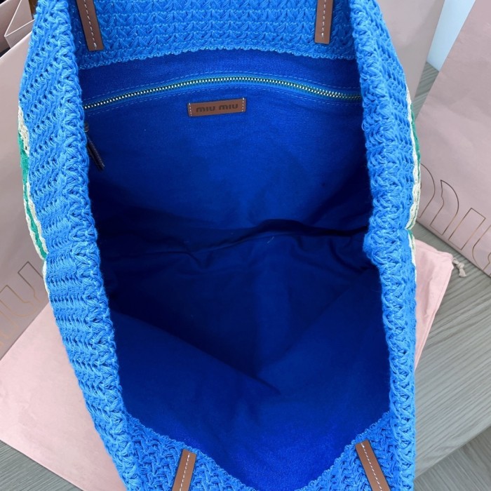 Raffia-Effect Woven Tote Bag“21*14*12CM”-088=