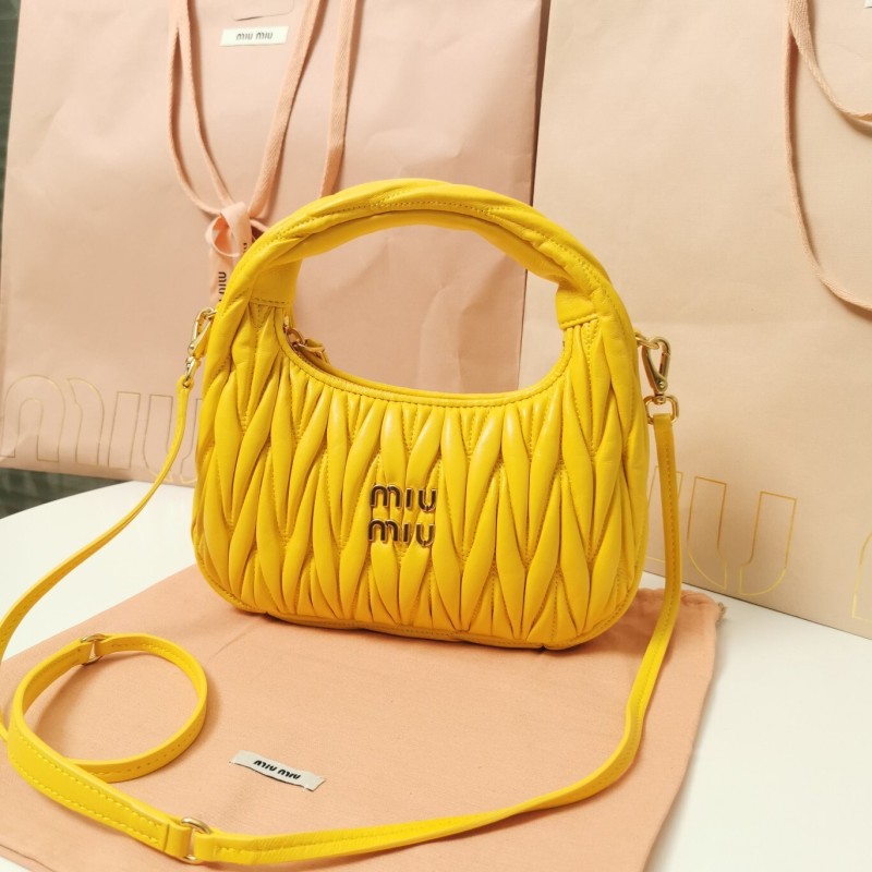 Wander Matelassé Nappa Lleather Hobo Bag“23*13*7CM”-059=