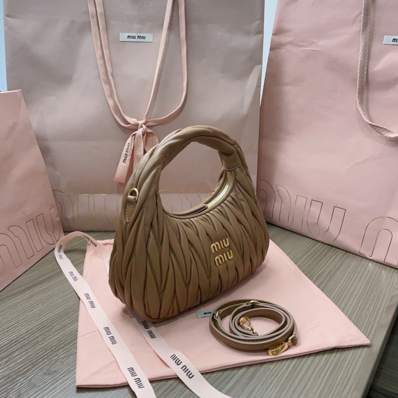 Wander Matelassé Nappa Lleather Hobo Bag“23*13*7CM”-059=