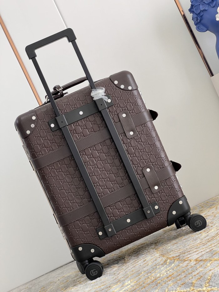 Embossed Leather Trolley 20 inch  -0051=