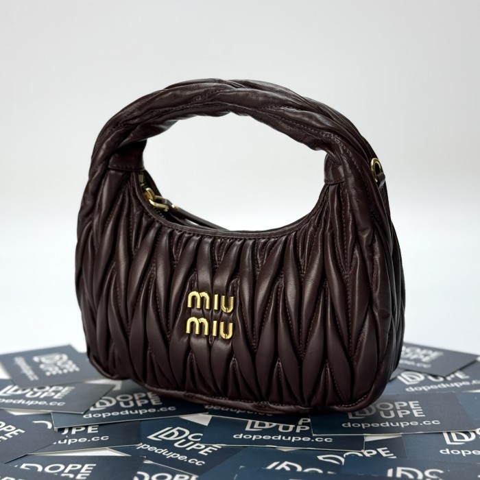 Wander Matelassé Nappa Leather Hobo Mini-Bag“23*13*7CM”-059
