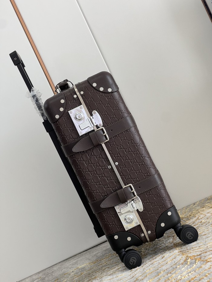 Embossed Leather Trolley 20 inch  -0051=
