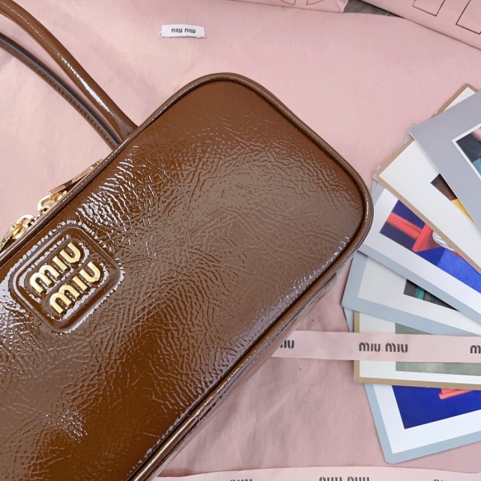 Beau Leather Top-Handle Bag“28*12*9CM”-089=