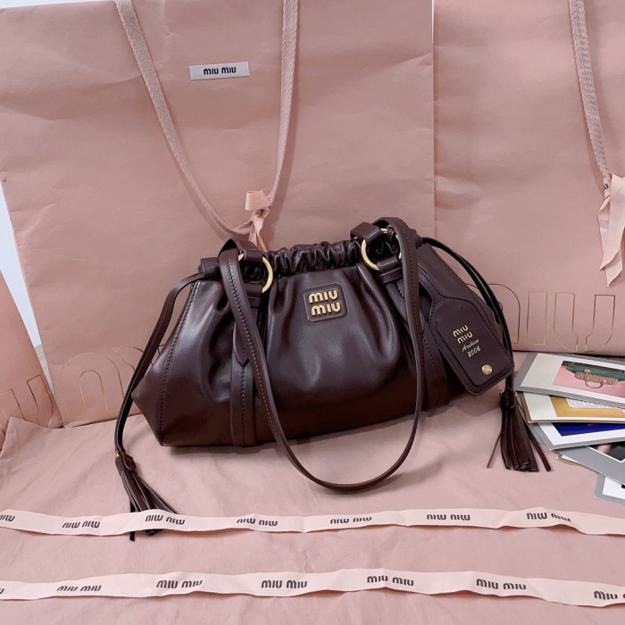 Joie Nappa Leather Bag“32*16*10.5CM”-0501=