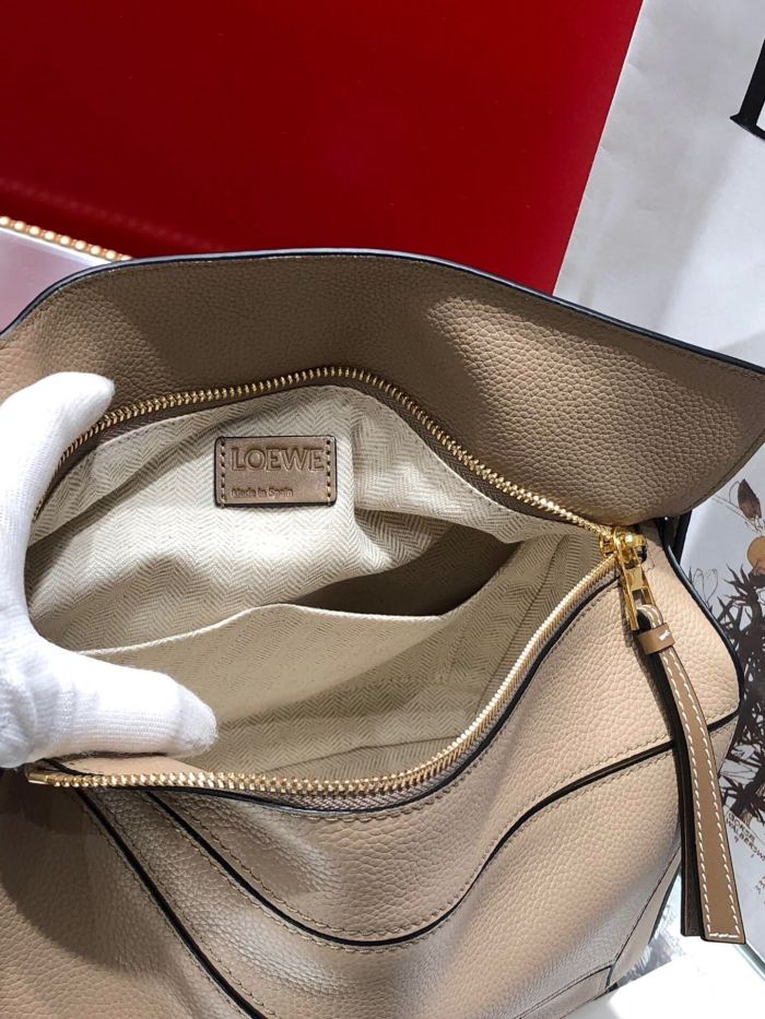Medium Puzzle bag in soft grained calfskin“29*18*12CM”-027=