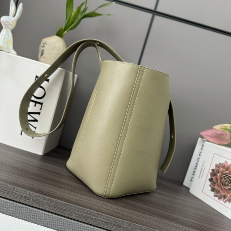 Pebble Bucket Bag In Soft Grained Calfskin“28*24.5*23.5CM”-087=