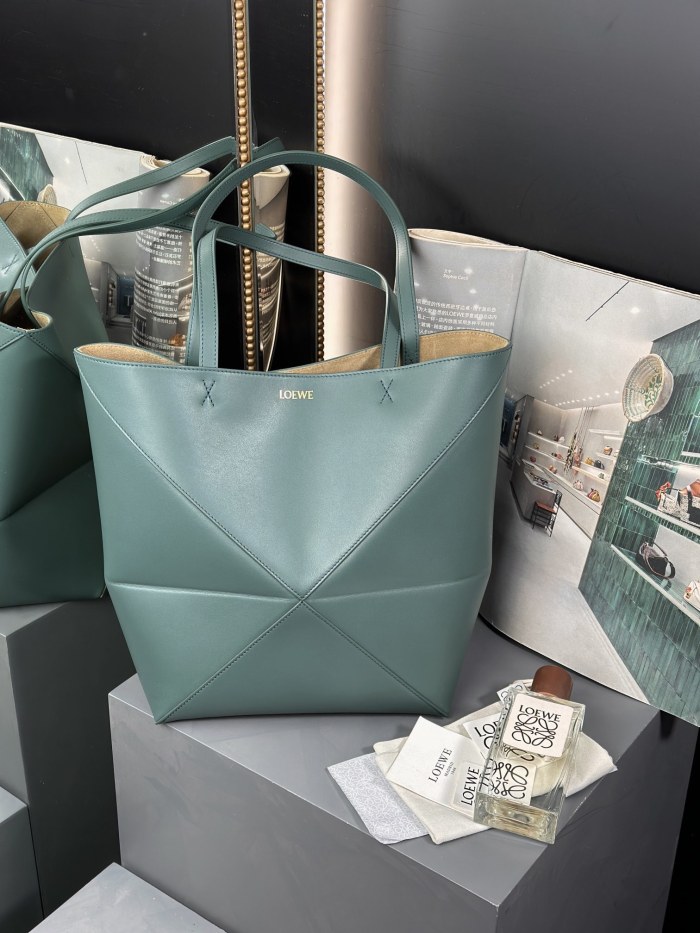 Medium Puzzle Fold tote in nappa calfskin“31.5*25.5*14.5CM”-086=