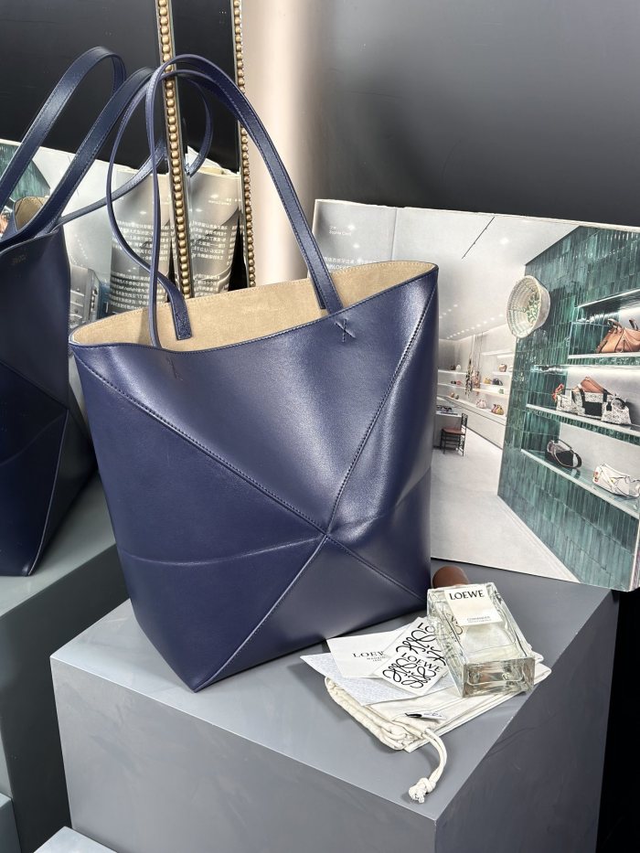 Medium Puzzle Fold tote in nappa calfskin“31.5*25.5*14.5CM”-086=