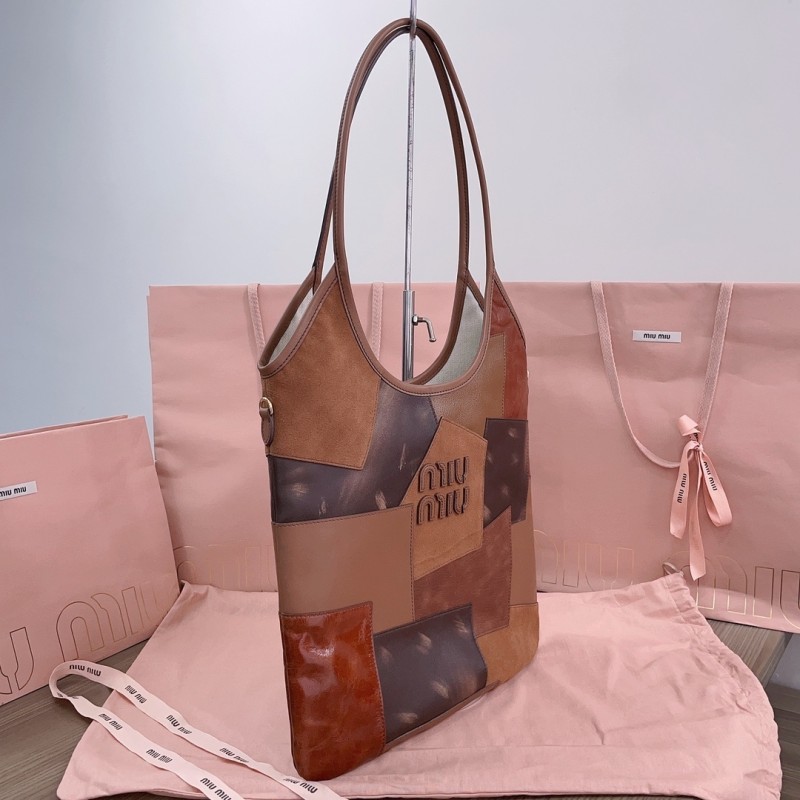 IVY Leather Patchwork Bag“40*35CM”-069=