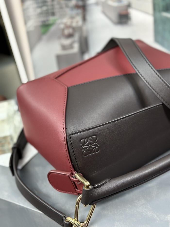 Small Puzzle Edge bag in classic calfskin“24*16*10.5CM”-086=