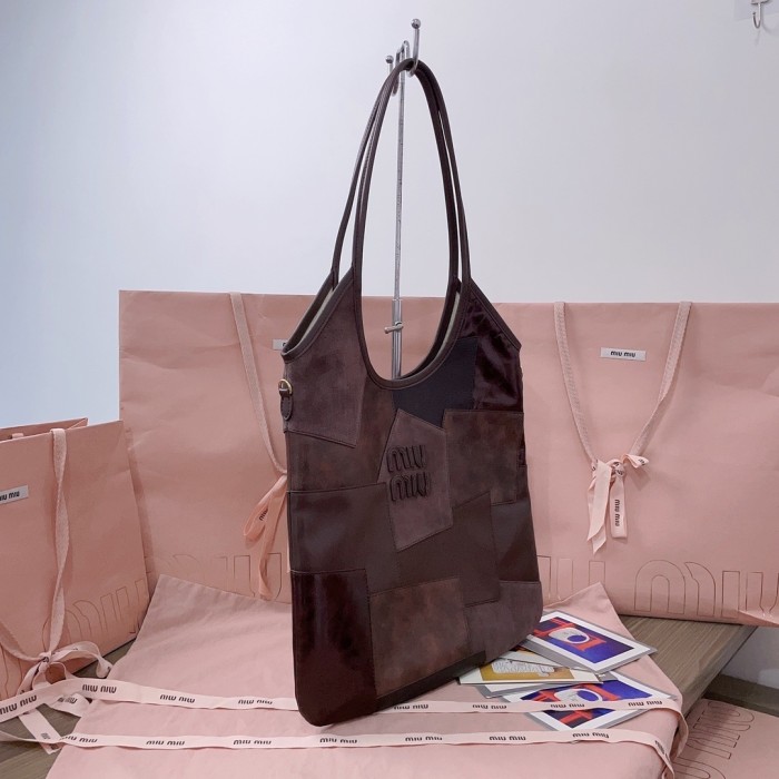 IVY Leather  Patchwork Beau Bag“40*35CM”-069=