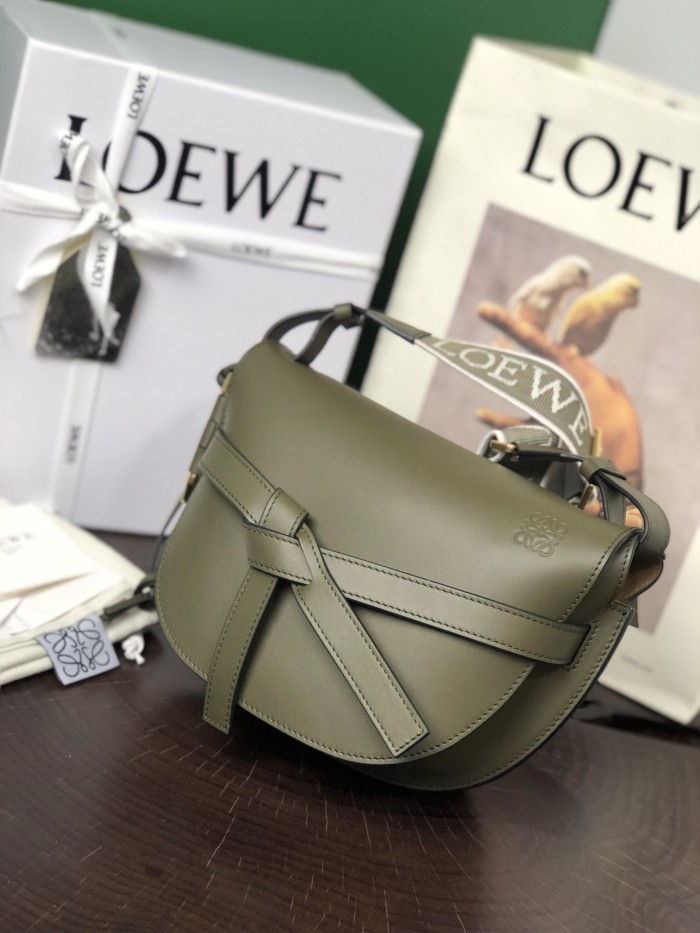 Small Gate Dual bag in soft calfskin and jacquard“20*19*11.5CM”-007=