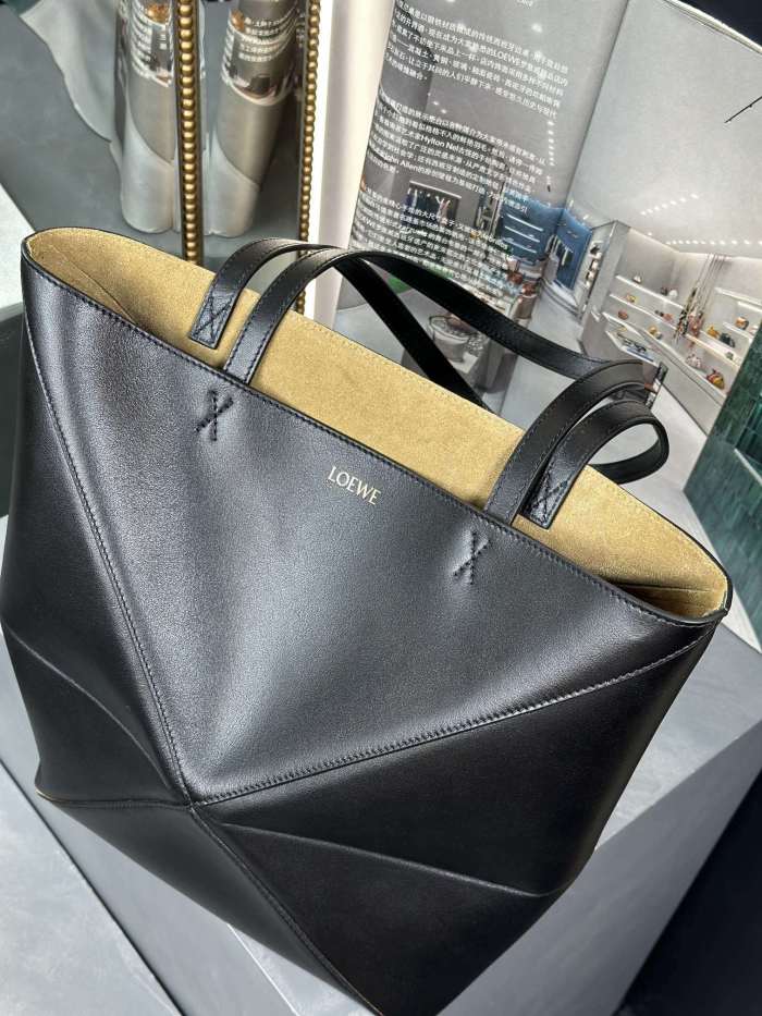 Medium Puzzle Fold tote in nappa calfskin“31.5*25.5*14.5CM”-086=
