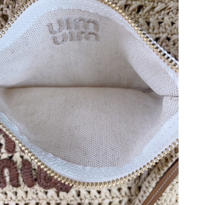 IVY Raffia-Effect Woven Tote Bag“40*38.5*10CM”-069=