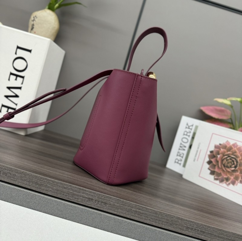 Pebble Bucket Bag In Soft Grained Calfskin“19.5*16*16CM”-037=