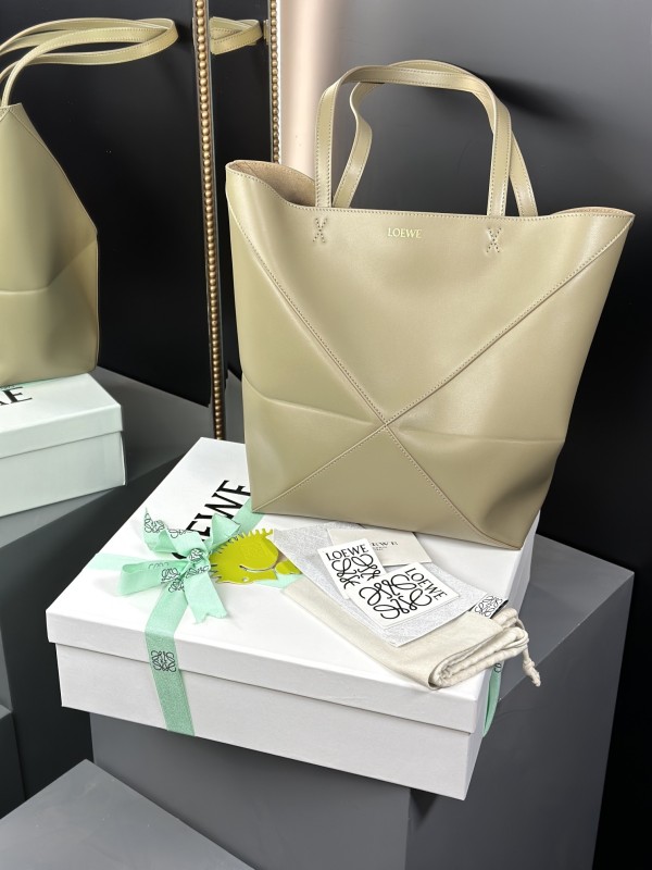 Medium Puzzle Fold tote in nappa calfskin“31.5*25.5*14.5CM”-086=