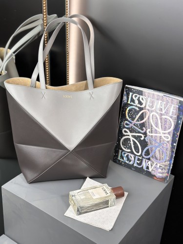 Medium Puzzle Fold tote in nappa calfskin“31.5*25.5*14.5CM”-086=