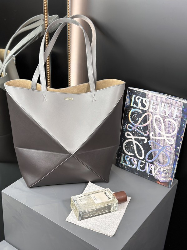 Medium Puzzle Fold tote in nappa calfskin“31.5*25.5*14.5CM”-086=