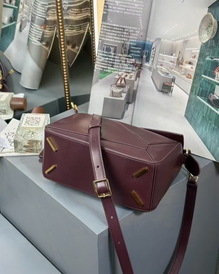 Small Featherlight Puzzle bag in nappa lambskin“24*16.5*10.5CM”-057=