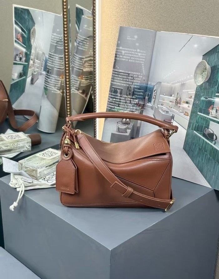 Small Featherlight Puzzle bag in nappa lambskin“24*16.5*10.5CM”-057=