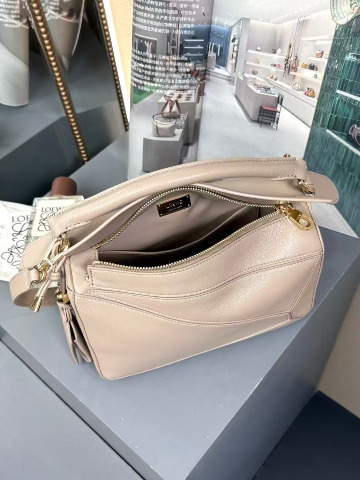 Small Featherlight Puzzle bag in nappa lambskin“24*16.5*10.5CM”-057=