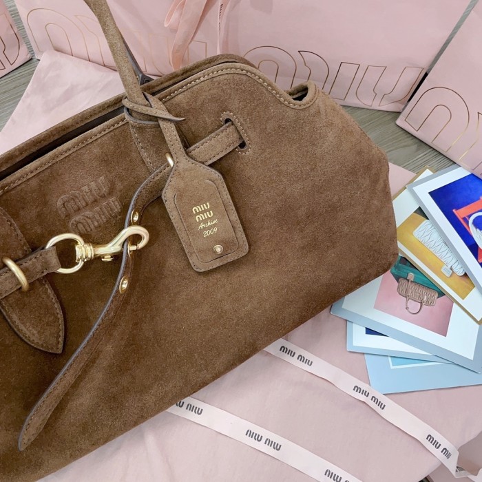 Aventure Suede Leather Handbag“44*22.5*14.5CM”-0011=