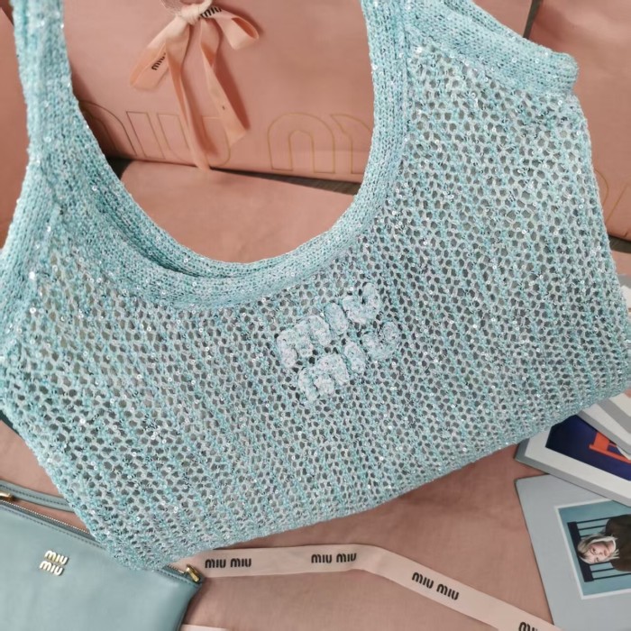 IVY Sequin Mesh Handbag“40*35CM”-0301=